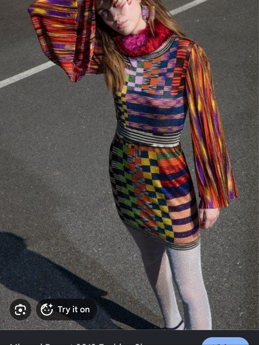 Missoni Aboto Multicolor Knit Mini Dress 38 - Picture 2 of 11